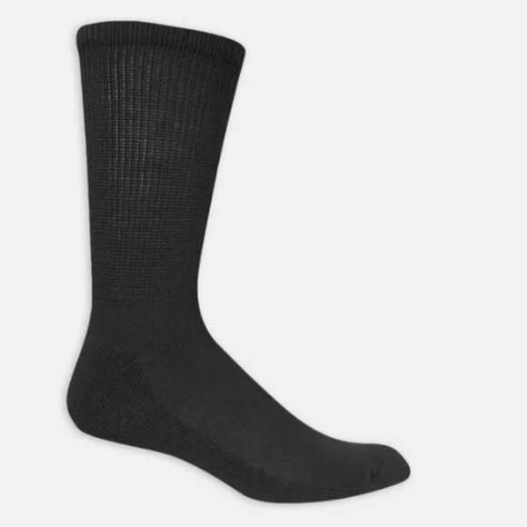 DR. SCHOLLS 1 PAIR sz7-12 DIABETIC WORK COMPRESSION OVER CALF SOCKS BLACK AAA 13 - Picture 1 of 12